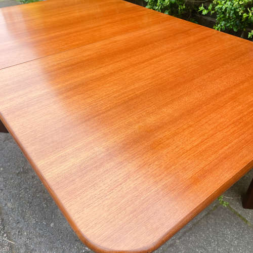 1960’s Mid Century G Plan Extending Dining Table With Angled Legs