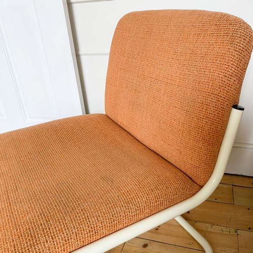 Orange Tubular Accent Lounge Chairs