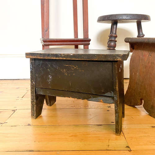 Folk Art Box Stool