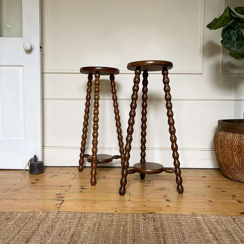 French Bobbin Side Tables | Plant Stand