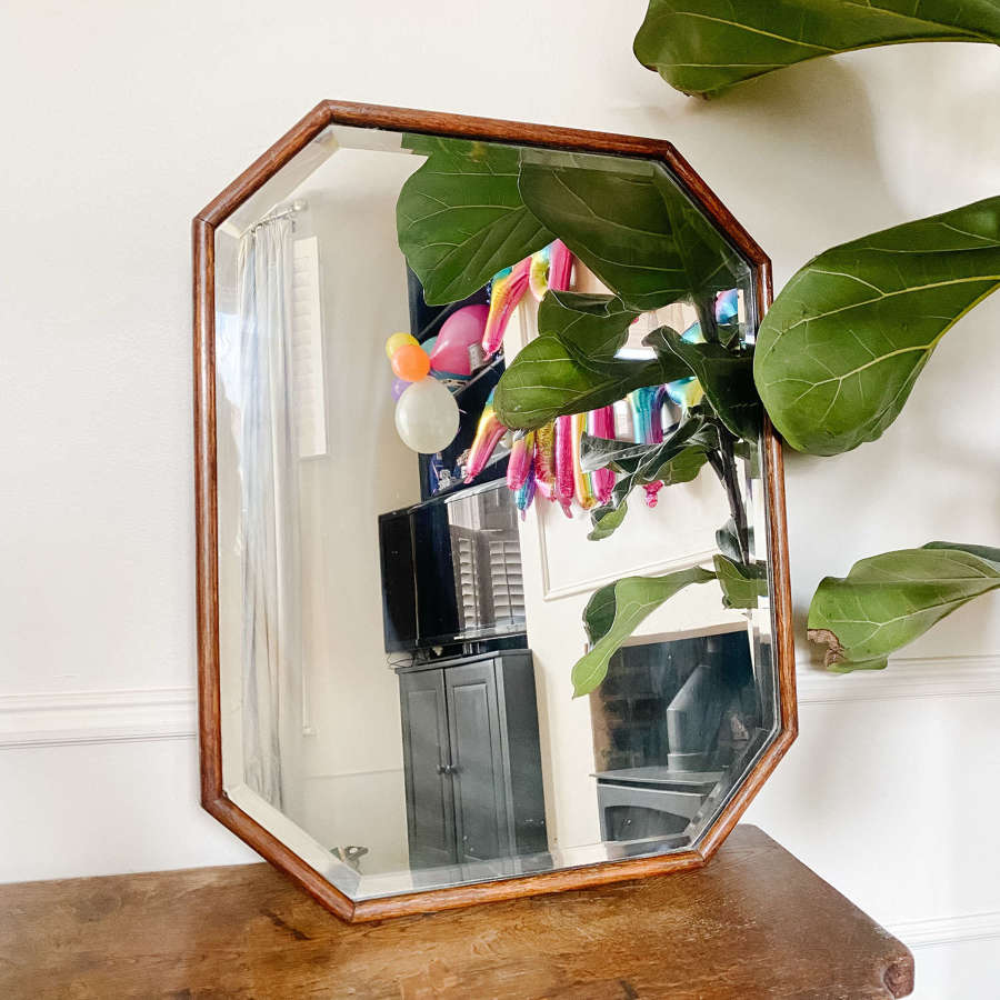 Vintage Octagonal Mirror