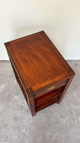 Campaign Side Table | Reproduction with Brass Handles