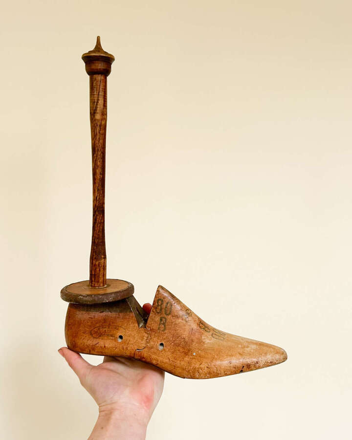 Vintage Shoemaker&rsquo;s Shoe | Decorative Door Stop or Toilet Roll Holder