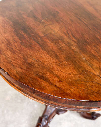 Victorian Burr Walnut Side Table | Occasional Table