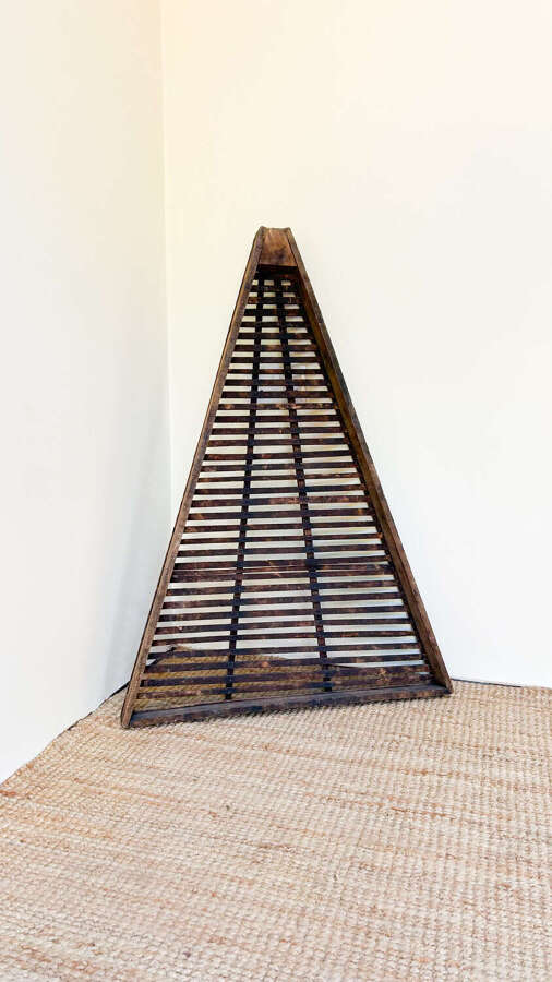 French Vintage Wooden Fruit Drying Basket | Decorative Rustic Accent