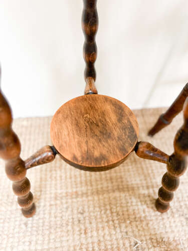 Tall French Bobbin Side Table / Plant Stand