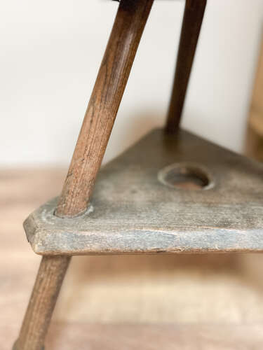 Antique Spindle Leg Stool – Unique Turned Detailing
