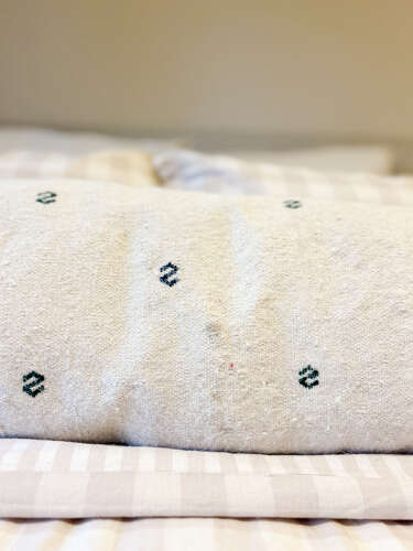 Extra Large Rustic Kilim Bolster Cushion