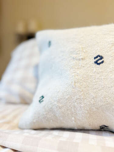 Extra Large Rustic Kilim Bolster Cushion
