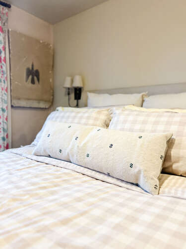 Extra Large Rustic Kilim Bolster Cushion