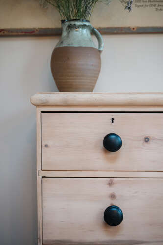Stripped Victorian Pine Chest of Drawers – 2 over 2