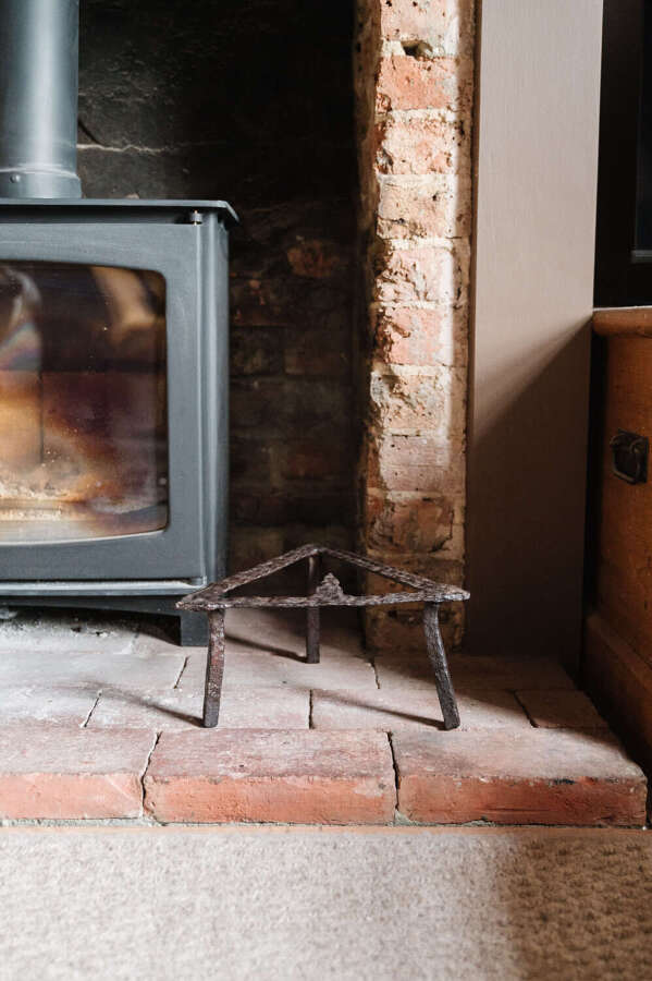 Wrought Iron Tripod Fireside Tool Stand
