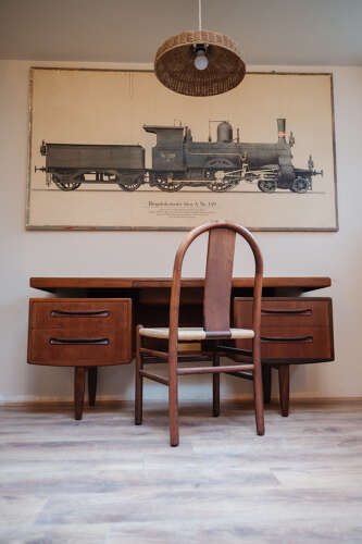 G Plan Fresco Teak Desk | Floating Top
