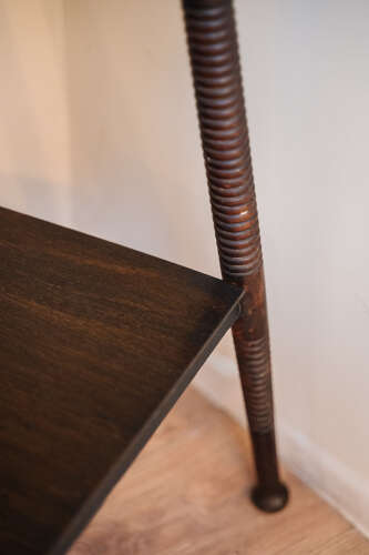 William Birch Style Side Table Bobbin Leg