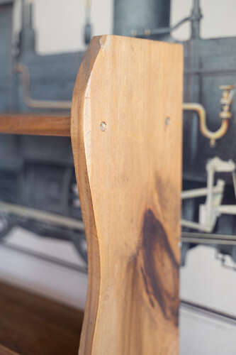 Vintage Wooden Three-Tier Wall Shelves