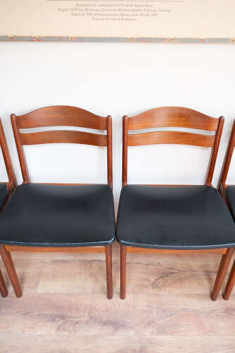 Set of 4 Bolting Møbelfabrik Teak Dining Chairs