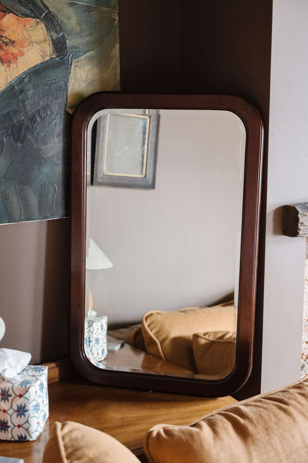 Vintage Bevelled Edge Wall Mirror